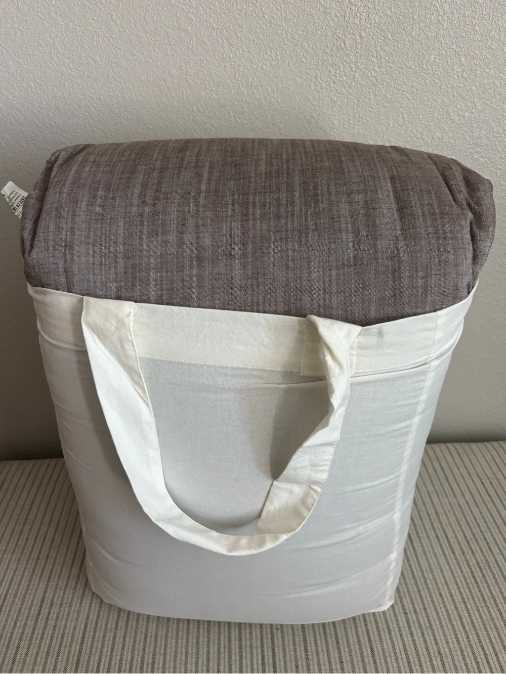 NWT 3pc King Reversible Comforter Set Brown - Hearth & Hand with Magnolia